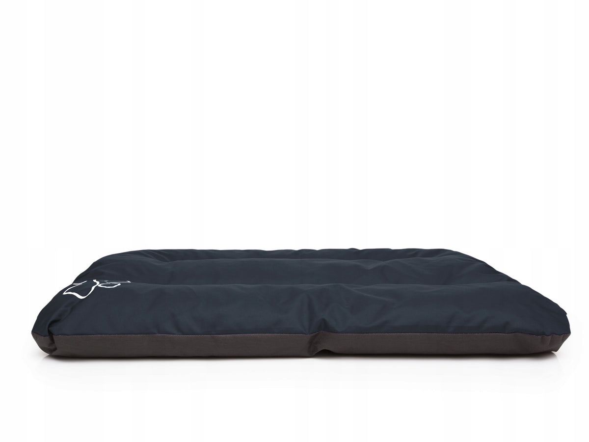 Materac dla psa lub kota 90 x 60 cm z tkaniny Oxford – prostokątne legowisko do kojca, granatowe