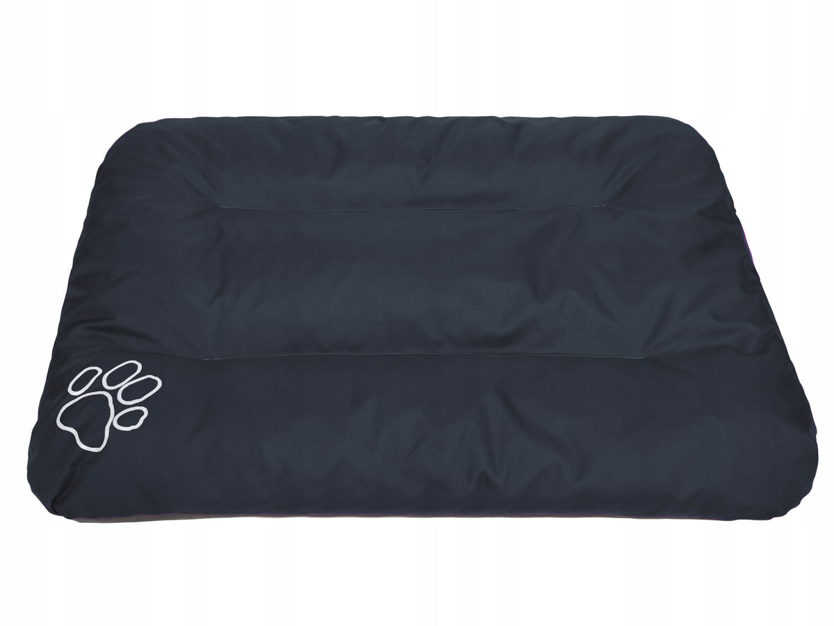 Materac dla psa lub kota 90 x 60 cm z tkaniny Oxford – prostokątne legowisko do kojca, granatowe