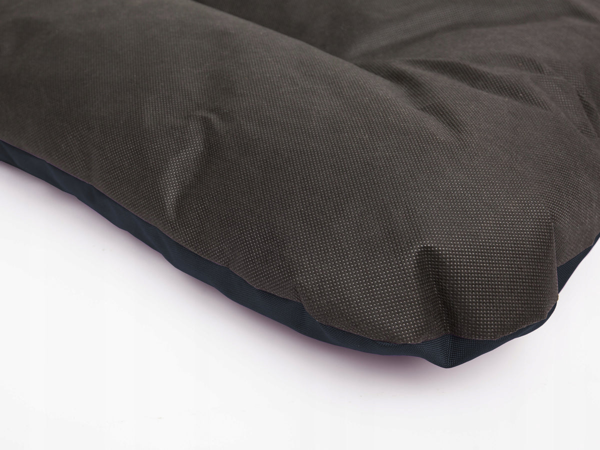 Materac dla psa lub kota 90 x 60 cm z tkaniny Oxford – prostokątne legowisko do kojca, granatowe