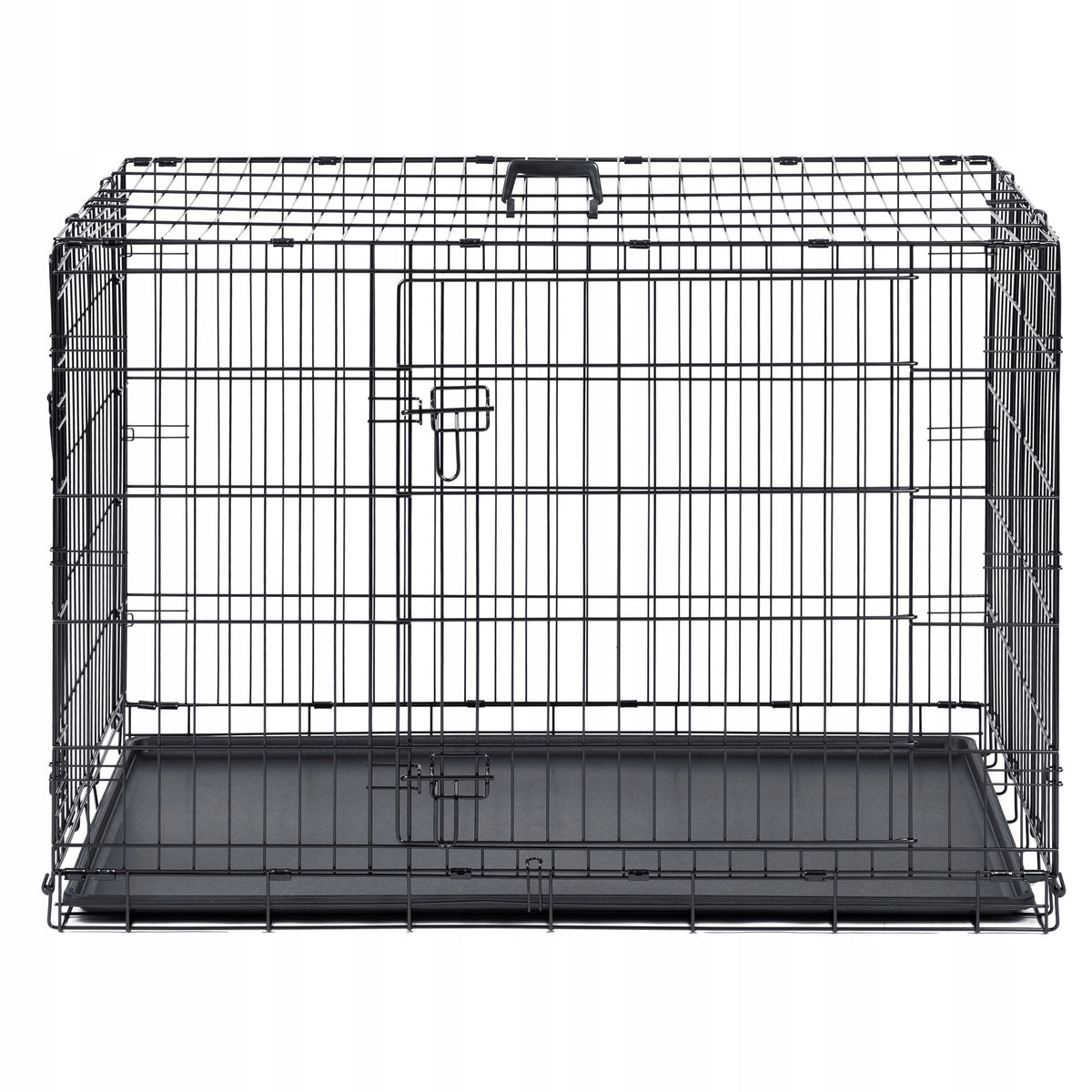 Pethaus Klatka kennelowa dla psa 77x54x60 cm stalowa, składana, 2 wejścia – rozmiar S