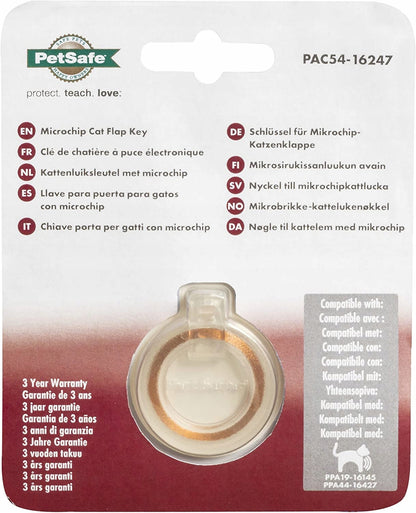 PetSafe elektroniczny klucz do drzwiczek Microchip Cat Flap – zawieszka na obrożę, szary