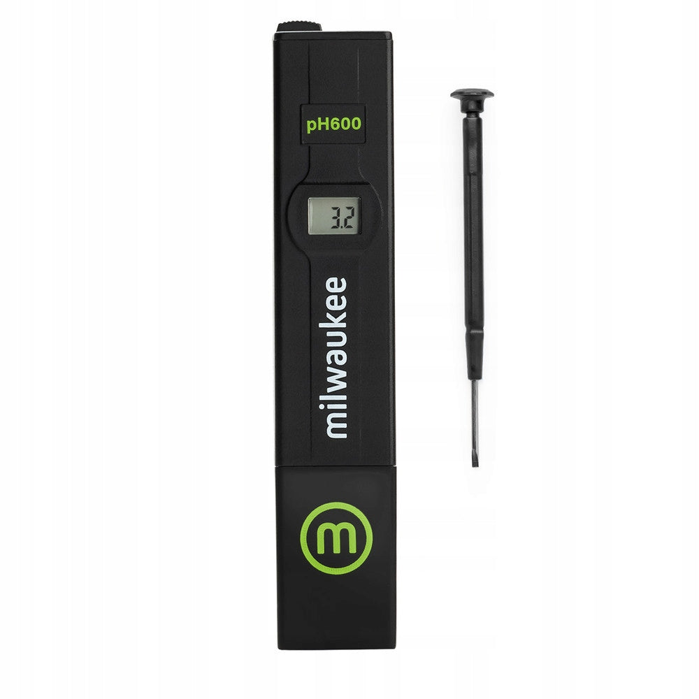 Milwaukee pH600 AQ miernik pH do akwarium z wyświetlaczem LCD i kalibracją – tester