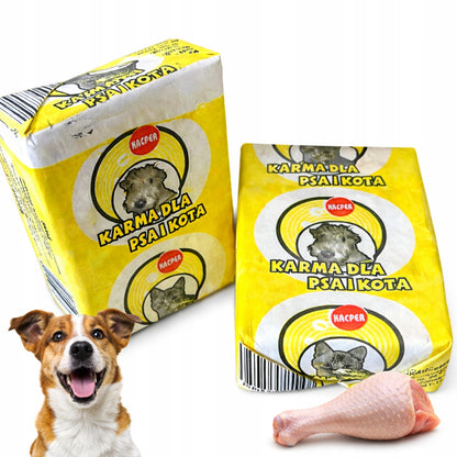 Mrożone mięso dla psa z indyka BARF bez kości 10 kg – kostki 40 x 250 g