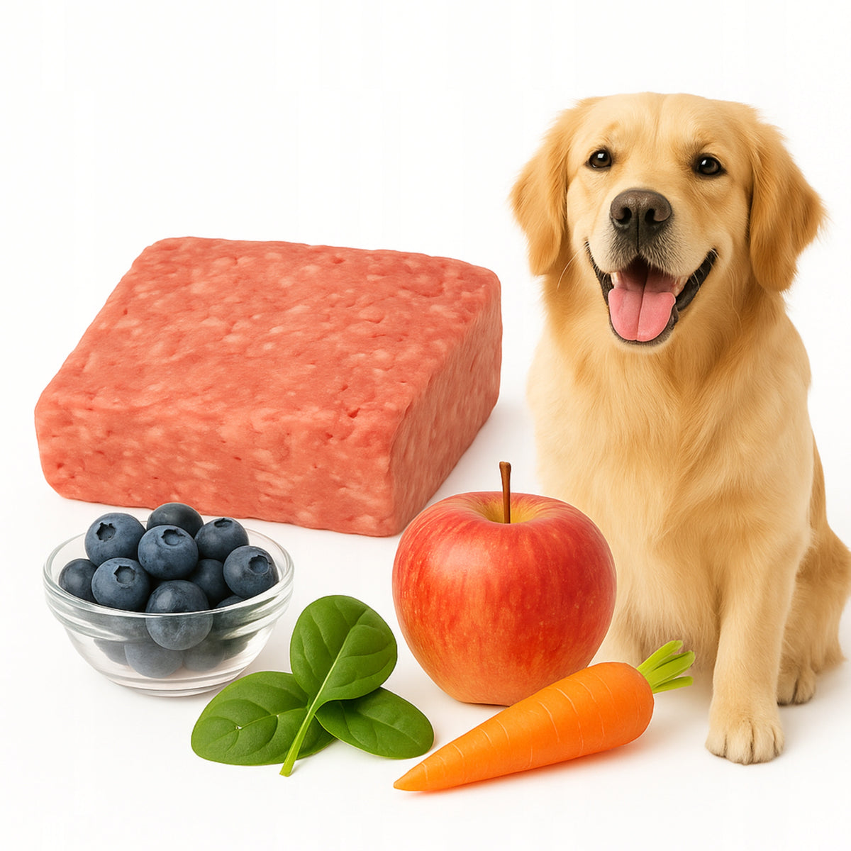 Mrożone surowe mięso wołowe dla psa BARF 10 kg – bez kości, bezzbożowe, 10 szt.
