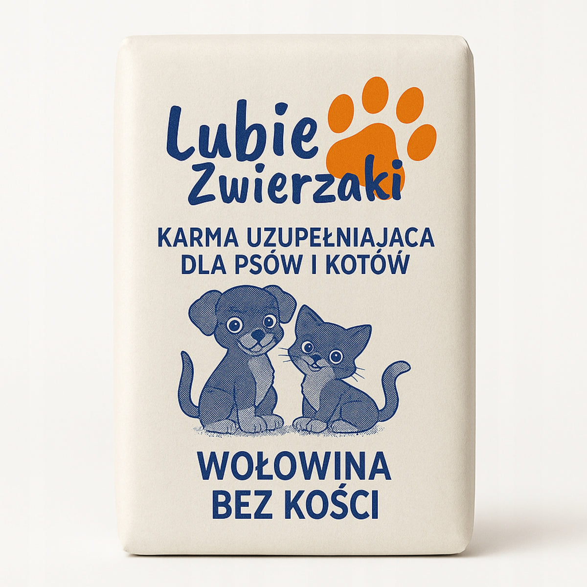 Mrożone surowe mięso wołowe dla psa BARF 10 kg – bez kości, bezzbożowe, 10 szt.