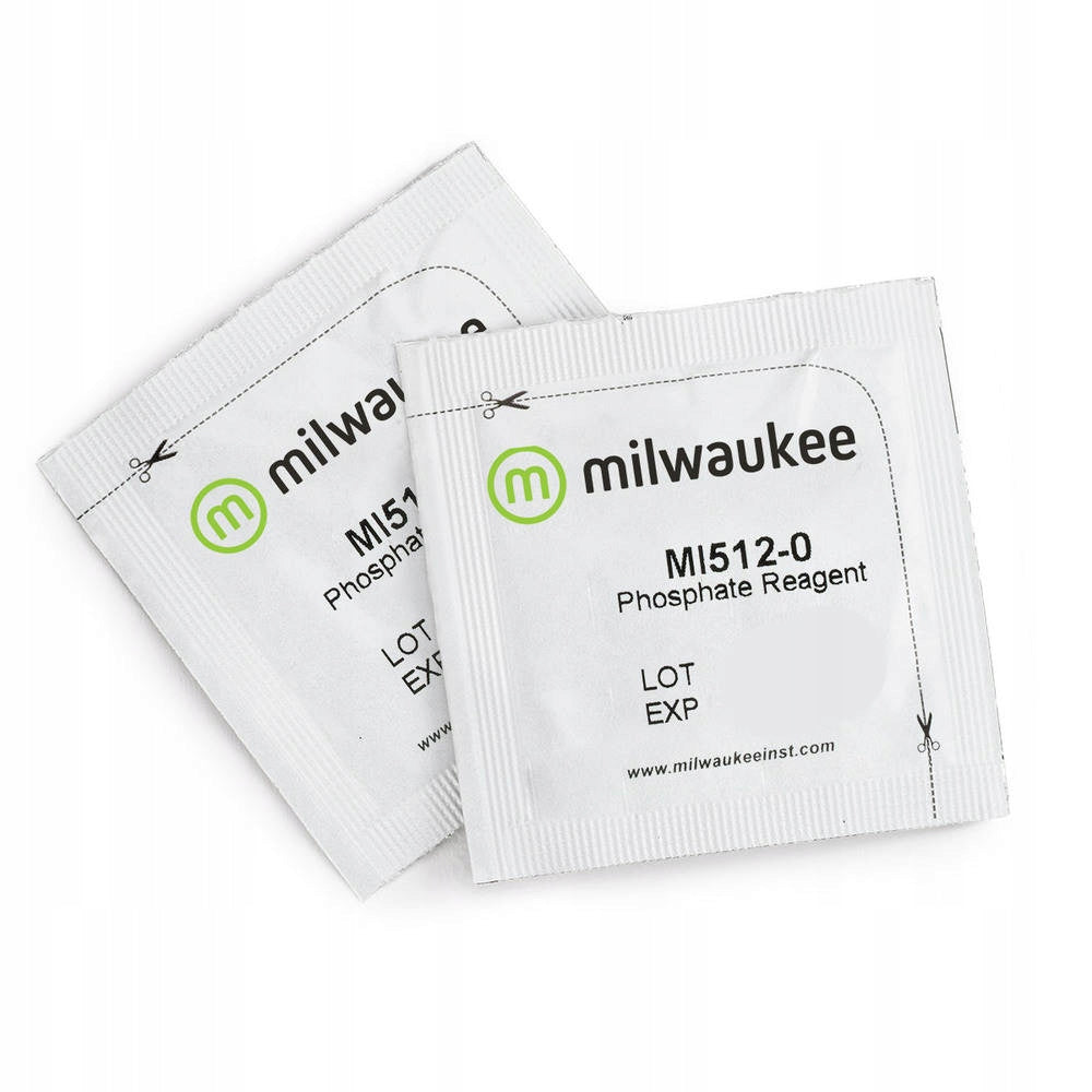 Milwaukee odczynniki do testera fosforanów MW12 – niski zakres 0–2,5 ppm, 25 testów MI512-25