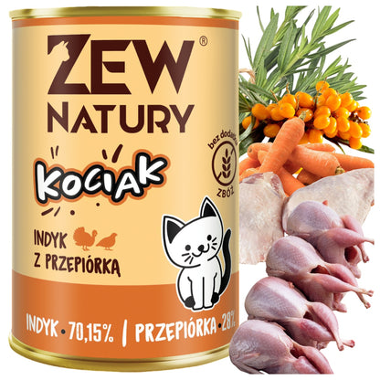 Zew Natury mokra karma dla kociąt Junior 10x400 g bezzbożowa, bez cukru – mix smaków
