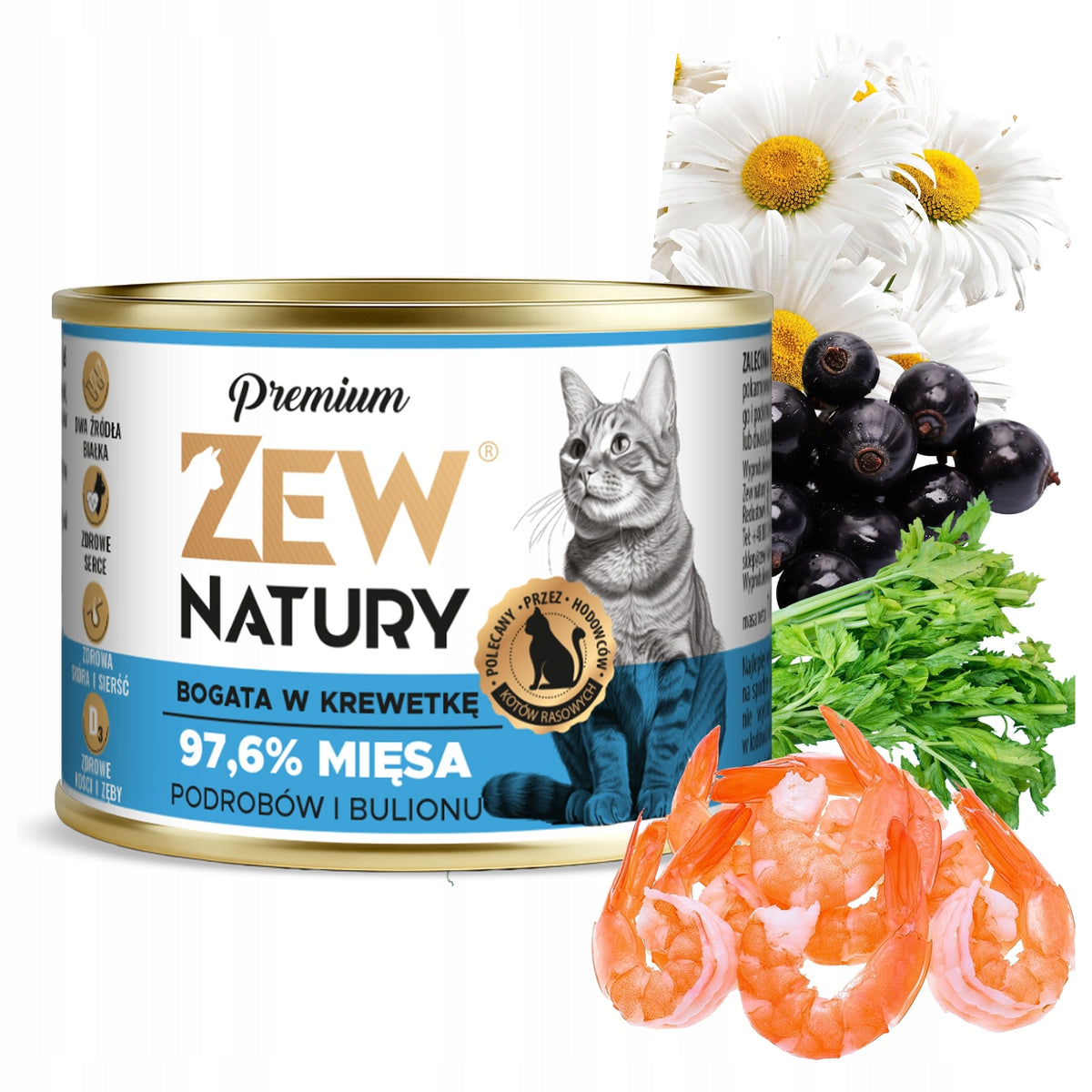 Zew Natury mokra karma dla kota 12x185 g bezzbożowa, wysokobiałkowa – mix Mono-Protein i Premium