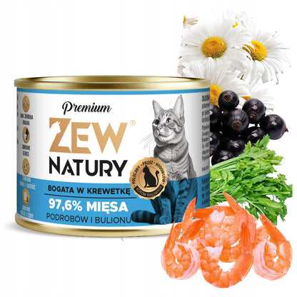 Zew Natury mokra karma dla kota 12x185 g bezzbożowa, wysokobiałkowa – mix Mono-Protein i Premium