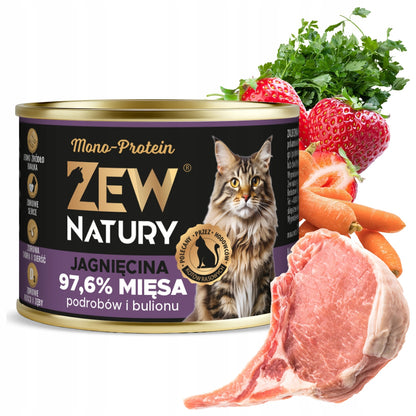 Zew Natury mokra karma dla kota 12x185 g bezzbożowa, wysokobiałkowa – mix Mono-Protein i Premium