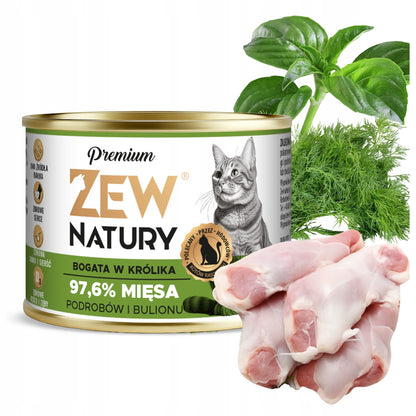 Zew Natury mokra karma dla kota 12x185 g bezzbożowa, wysokobiałkowa – mix Mono-Protein i Premium