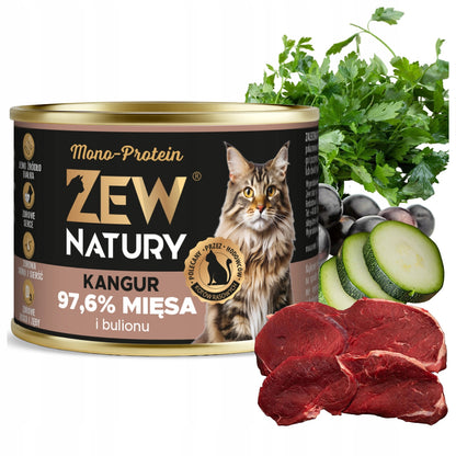 Zew Natury mokra karma dla kota 12x185 g bezzbożowa, wysokobiałkowa – mix Mono-Protein i Premium