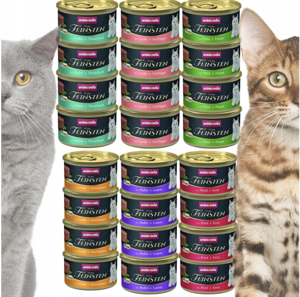 Animonda Vom Feinsten mokra karma dla kota mus 24 x 85 g – bezzbożowa, mix smaków