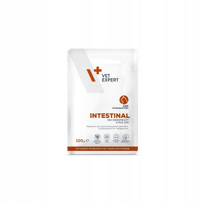 Vet Expert Intestinal mokra karma weterynaryjna dla kota 12x100 g – kurczak i wołowina