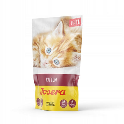 Josera Pate Kitten mokra karma dla kociąt bezzbożowa, saszetki 16 x 85 g – kurczak