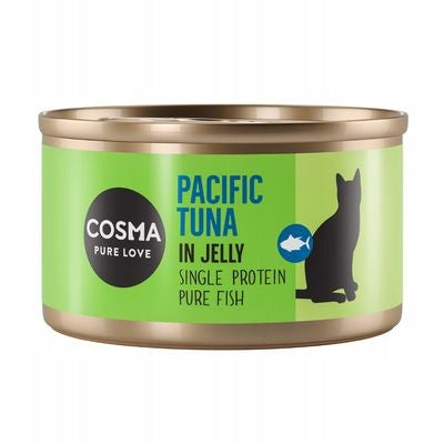 Cosma Original mokra karma dla kota tuńczyk pacyficzny w galaretce 6 x 85 g – puszki