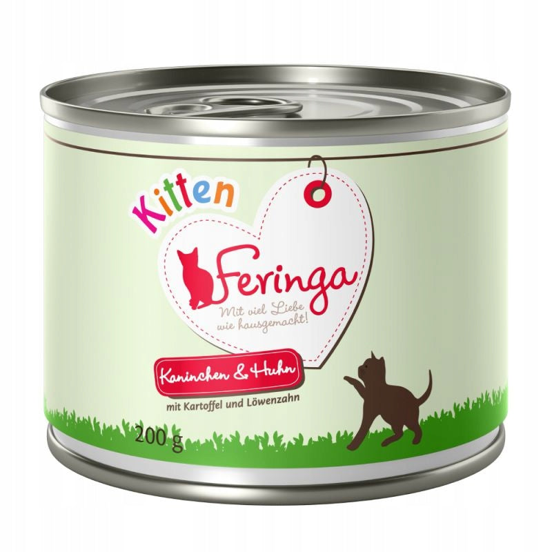 Feringa Mokra karma dla kociąt Classic Kitten Meat Menü 6 x 200 g bezzbożowa – mix smaków