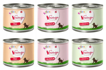 Feringa Mokra karma dla kociąt Classic Kitten Meat Menü 6 x 200 g bezzbożowa – mix smaków