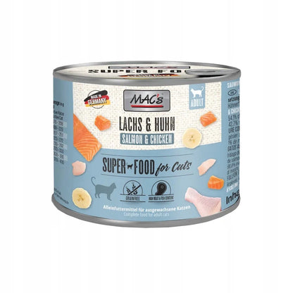 Mac's mokra karma dla kota bezzbożowa 6 x 200 g w puszkach – mix smaków