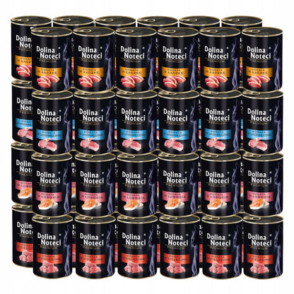 Dolina Noteci Premium mokra karma dla kota bezzbożowa 48 x 400 g – mix 4 smaków
