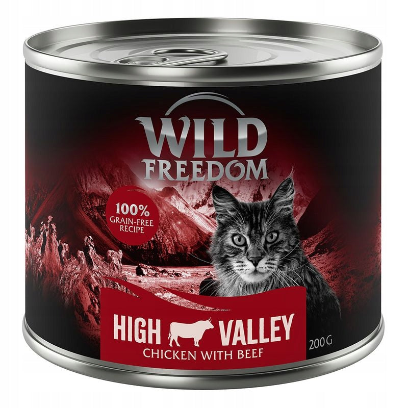 Wild Freedom Adult mokra karma dla kota bezzbożowa 6 x 200 g – mix 4 smaków