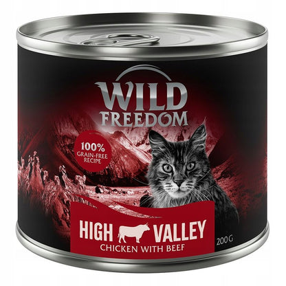 Wild Freedom Adult mokra karma dla kota bezzbożowa 6 x 200 g – mix 4 smaków