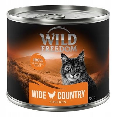 Wild Freedom Adult mokra karma dla kota bezzbożowa 6 x 200 g – mix 4 smaków