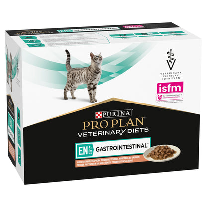 PRO PLAN EN Gastrointestinal mokra karma dla kota z łososiem 10x85 g – saszetki