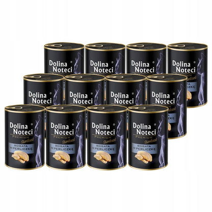 Dolina Noteci mokra karma dla kota po sterylizacji bezzbożowa 12 x 400 g – perliczka