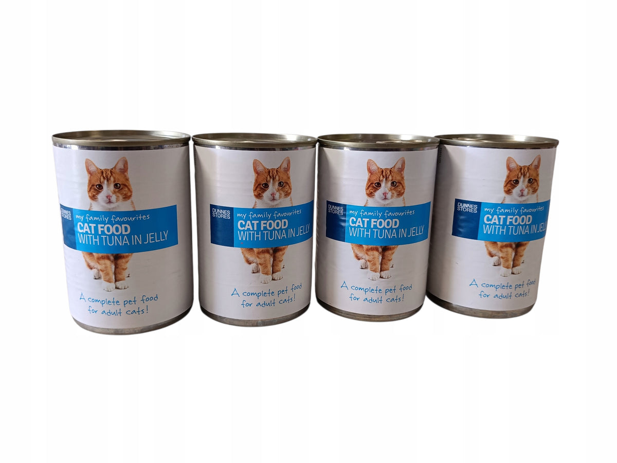 Mokra karma dla kota w puszkach 20 x 400 g, pełnoporcjowa, dla dorosłych – mix smaków