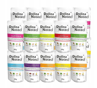 Dolina Noteci Premium mokra karma dla psa 20 x 150 g bezzbożowa – mix smaków bez ryb