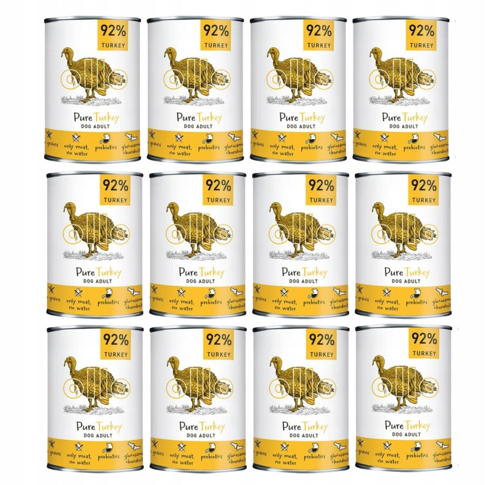 Ollo Pure mokra karma dla psa indyk 12x400 g – hipoalergiczna, bezzbożowa, puszka