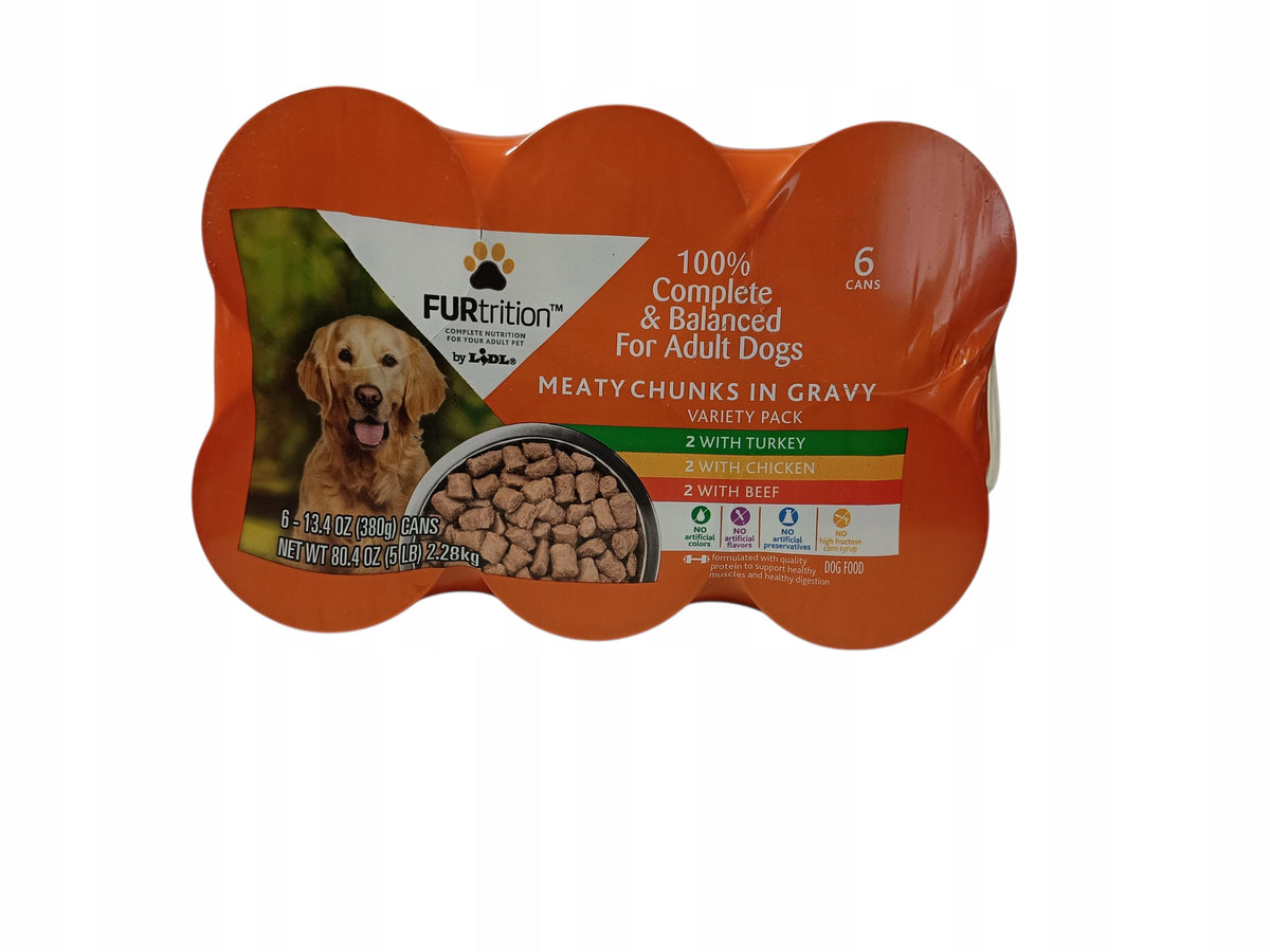 Mokra karma dla psa w puszkach 20 x 400 g – mix smaków i marek dla psów dorosłych
