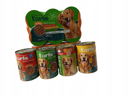 Mokra karma dla psa w puszkach 20 x 400 g – mix smaków i marek dla psów dorosłych