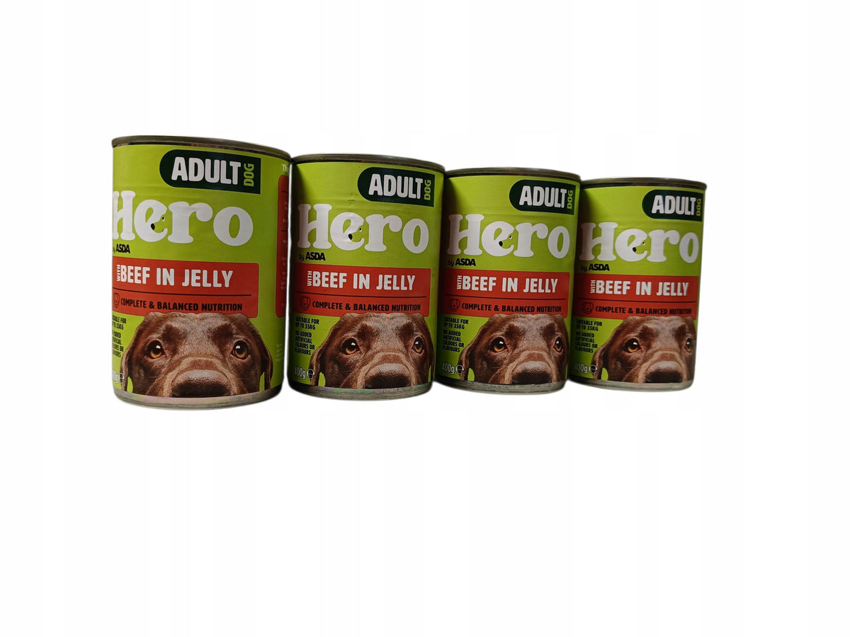 Mokra karma dla psa w puszkach 20 x 400 g – mix smaków i marek dla psów dorosłych
