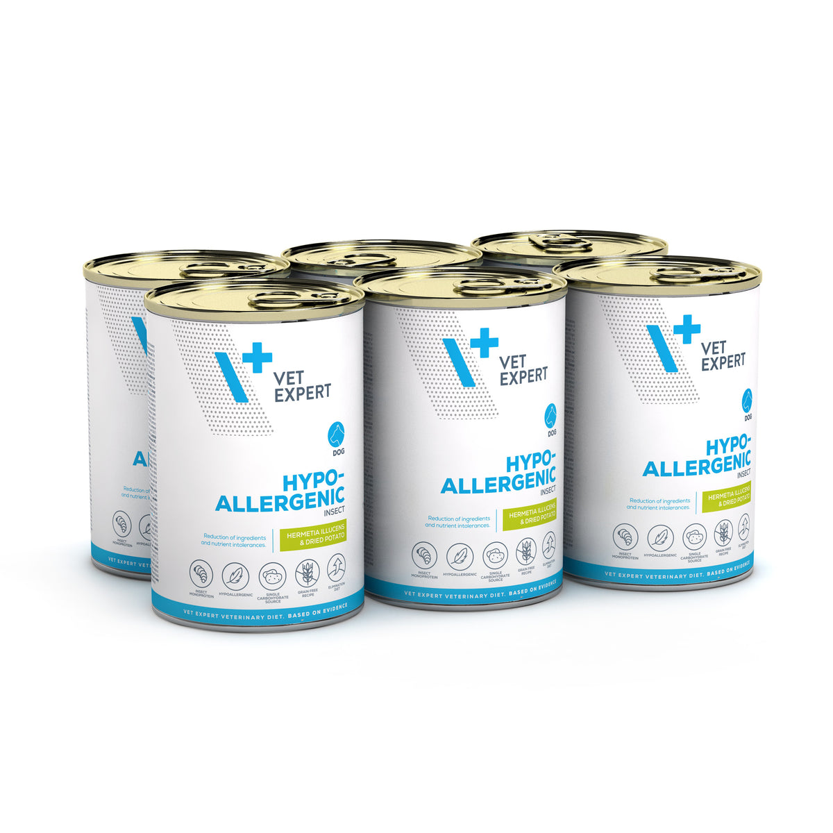Vet Expert Hypoallergenic Insect mokra karma weterynaryjna dla psa z owadami – 6x375 g