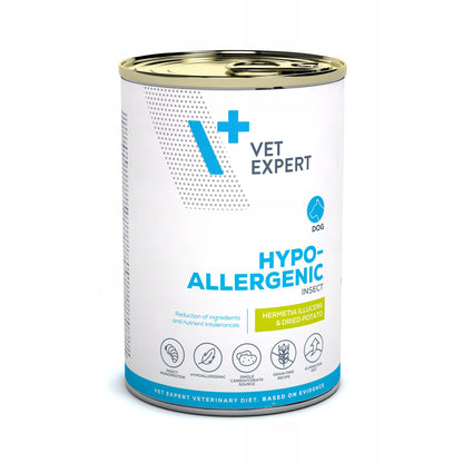 Vet Expert Hypoallergenic Insect mokra karma weterynaryjna dla psa z owadami – 6x375 g