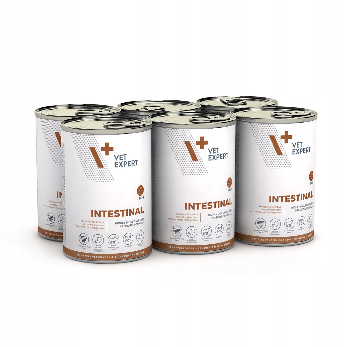 Vet Expert Intestinal karma weterynaryjna mokra dla psa, jagnięcina – 6 x 400 g
