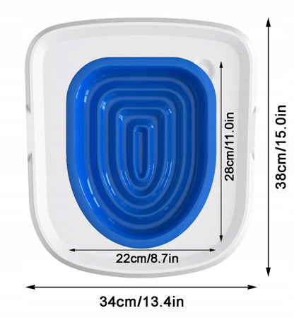 DKM Nakładka na sedes dla kota do nauki korzystania z toalety 38 x 34 cm – szara