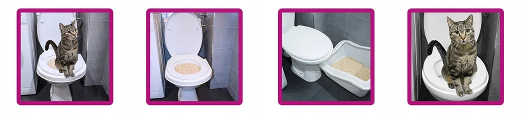 Kicia SmartKOT nakładka na sedes do nauki kota korzystania z WC 40,5 x 40,5 cm – biała