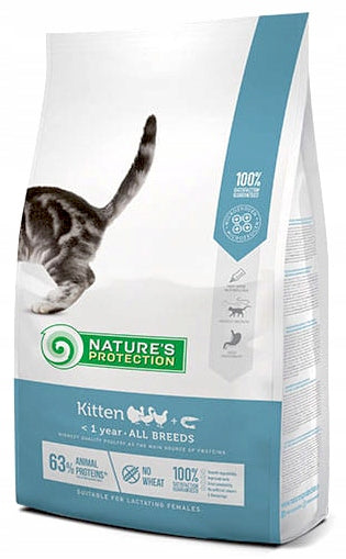 Nature's Protection Kitten sucha karma dla kociąt 2 kg – drób i kryl, także dla kotek karmiących