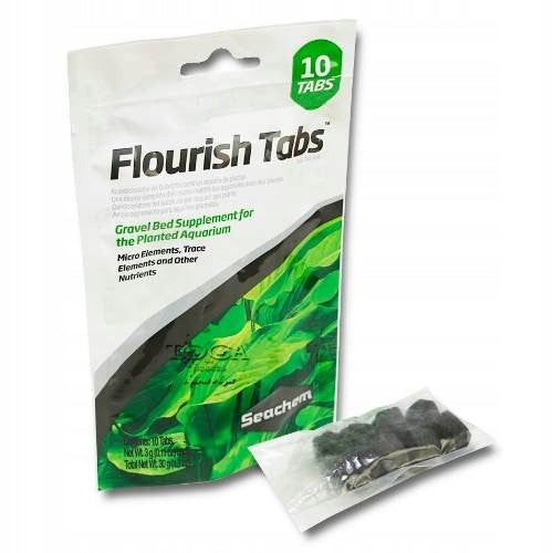 Seachem Flourish Tabs nawóz do roślin akwariowych w tabletkach – bez fosforanów, 10 szt.
