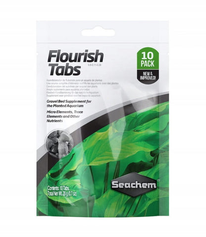 Seachem Flourish Tabs nawóz do roślin akwariowych w tabletkach – bez fosforanów, 10 szt.