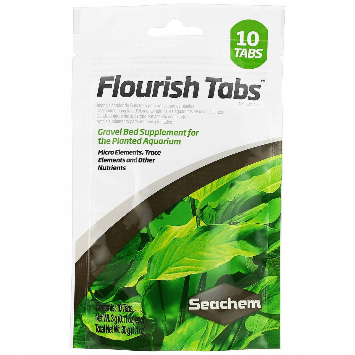 Seachem Flourish Tabs nawóz do roślin akwariowych w tabletkach – bez fosforanów, 10 szt.