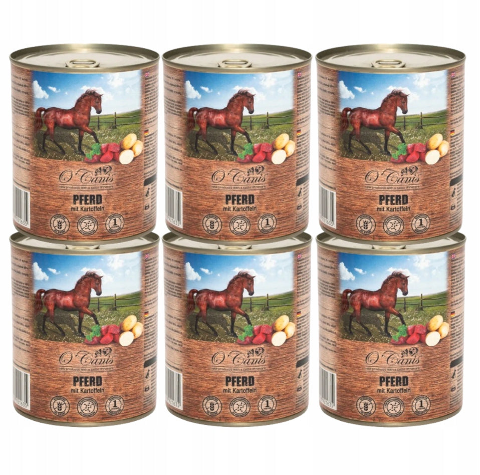 O'Canis mokra karma dla psa konina z ziemniakami 6 x 800 g – monobiałkowa, bezzbożowa