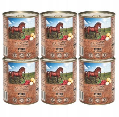 O'Canis mokra karma dla psa konina z ziemniakami 6 x 800 g – monobiałkowa, bezzbożowa