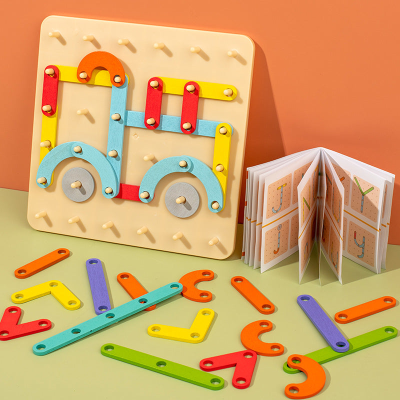 Plansza Kreatywna: Drewniane Puzzle Montessori