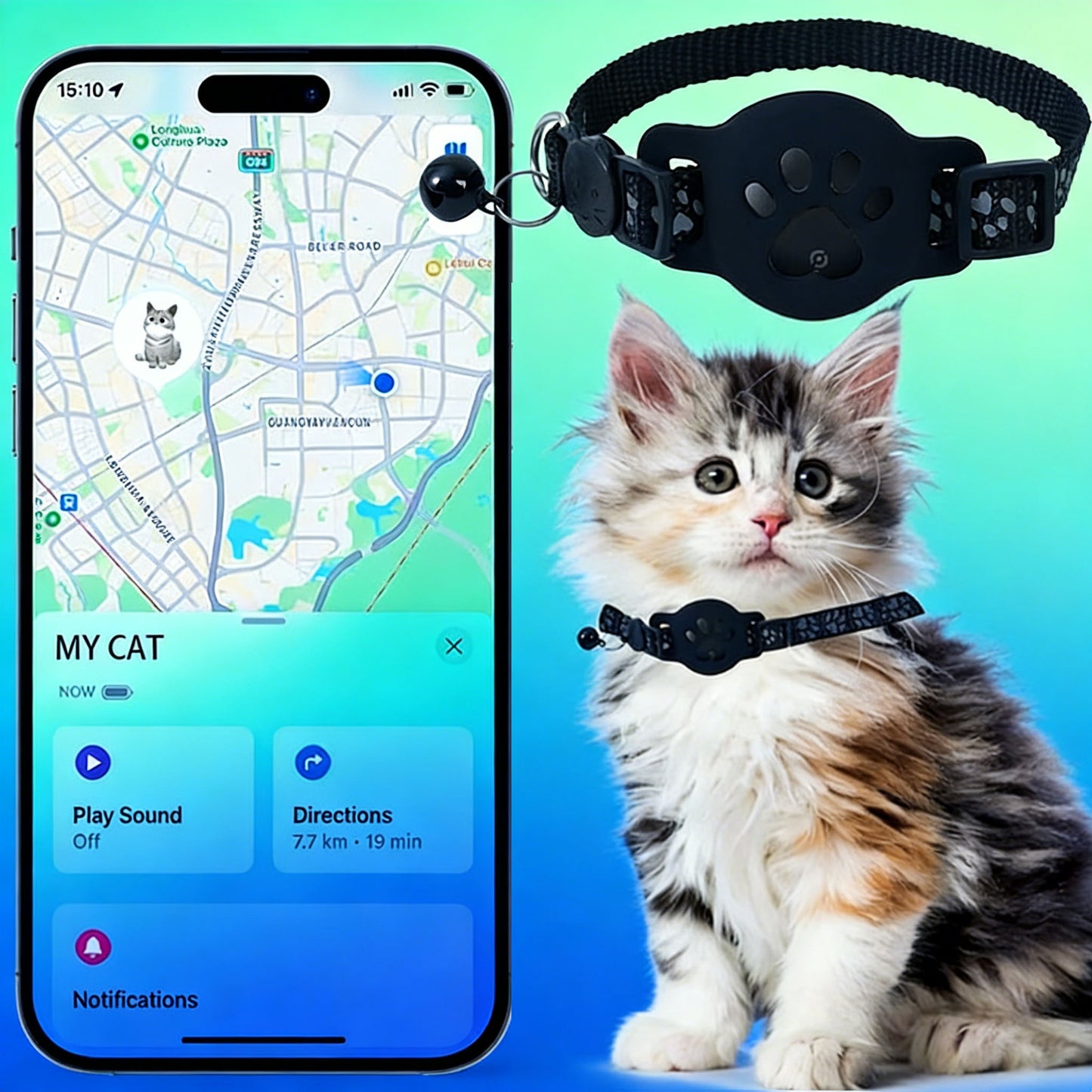 Obroża dla kota do GPS — zawsze wiesz, gdzie jest Twój kot