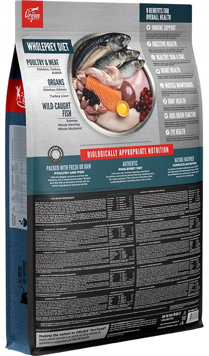 Orijen Guardian 8 sucha karma dla kota 4,5 kg – bezzbożowa, dla kotów sterylizowanych