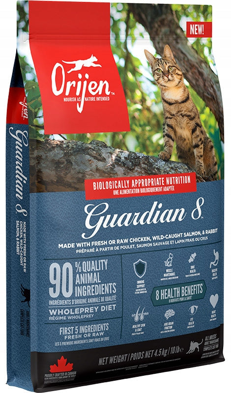 Orijen Guardian 8 sucha karma dla kota 4,5 kg – bezzbożowa, dla kotów sterylizowanych